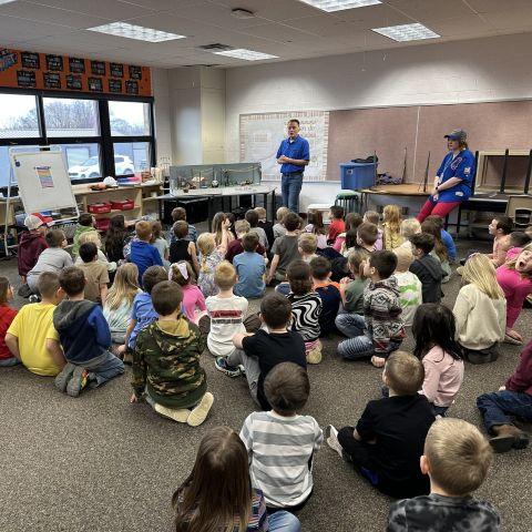 Safety demo at school