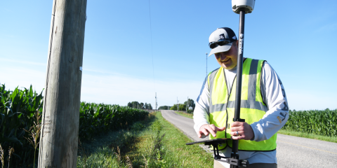 Strzempka logging GPS of pole