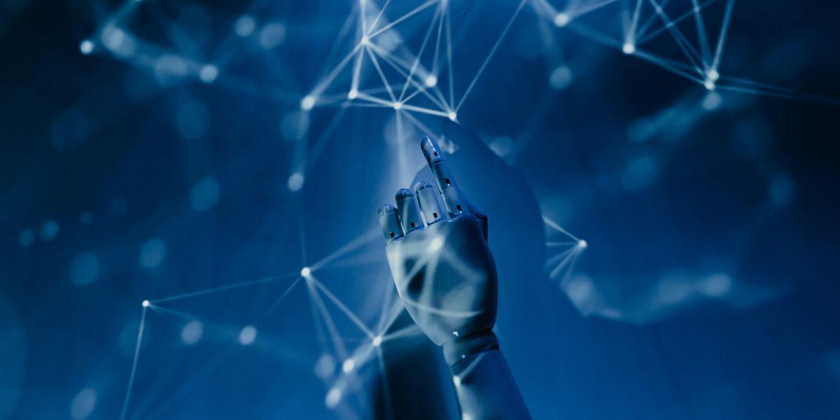 Robot hand with computer graphics